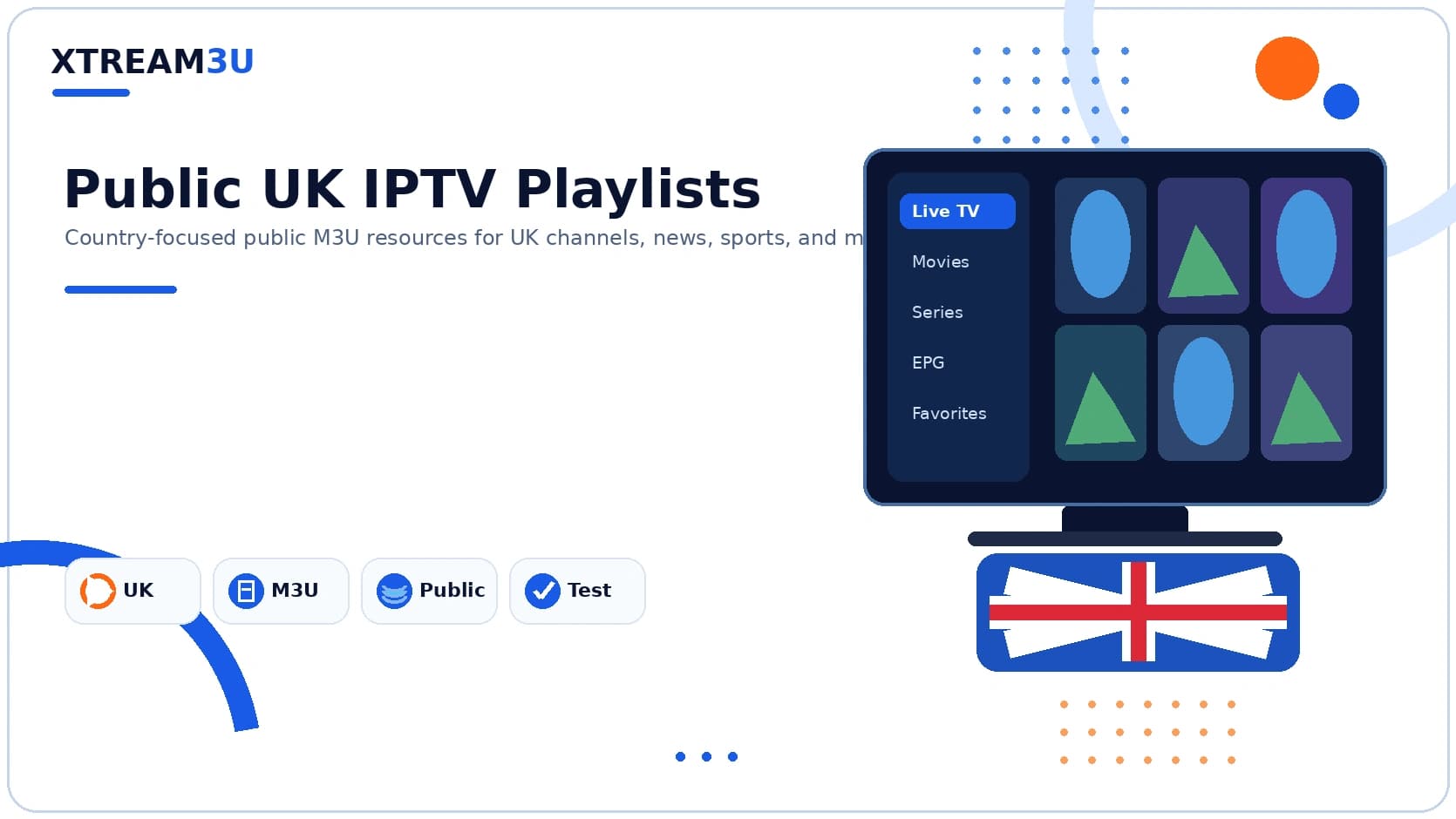Public UK playlists — illustrated directory cover
