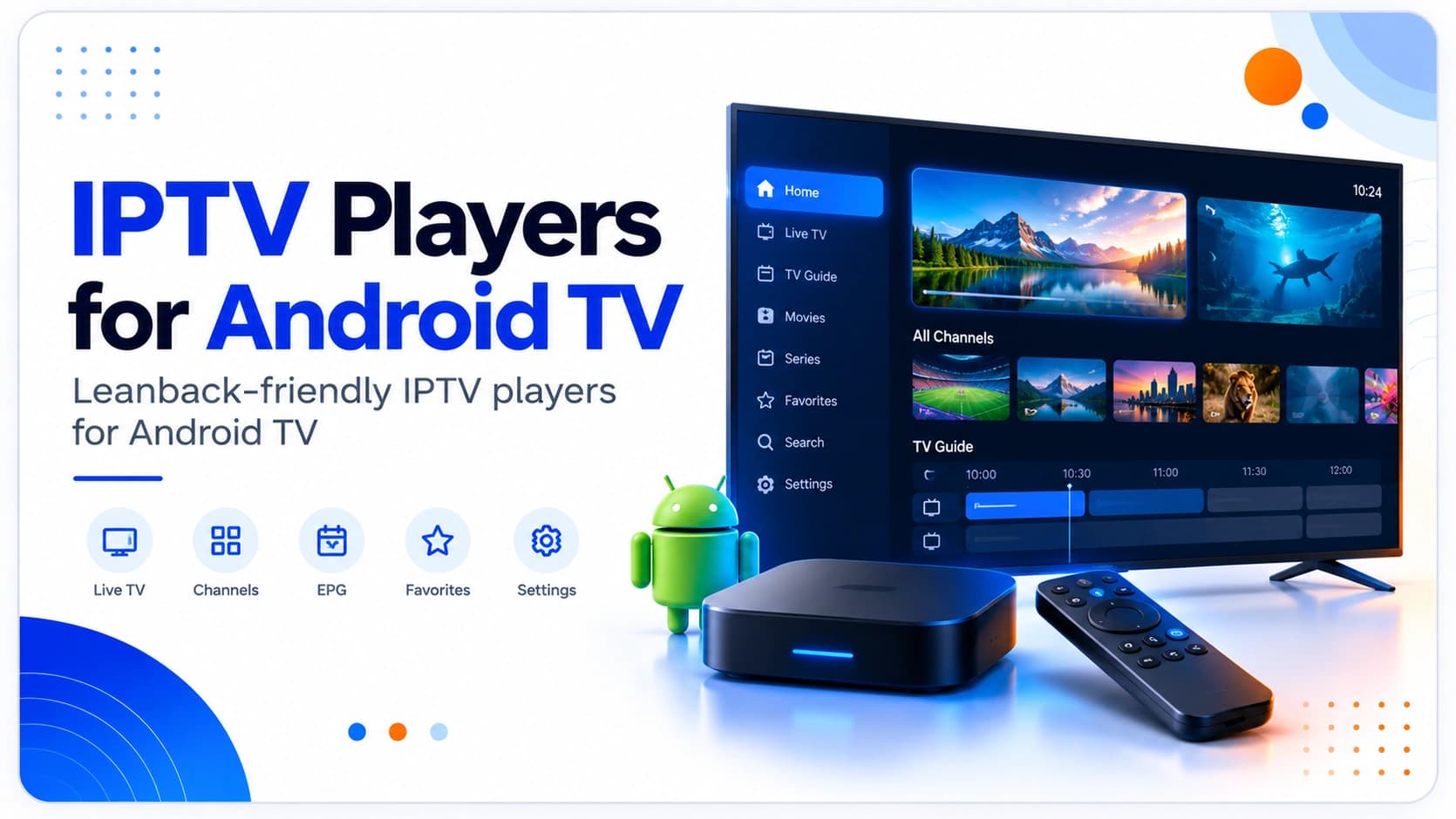 IPTV players for Android TV — illustrated player guide cover