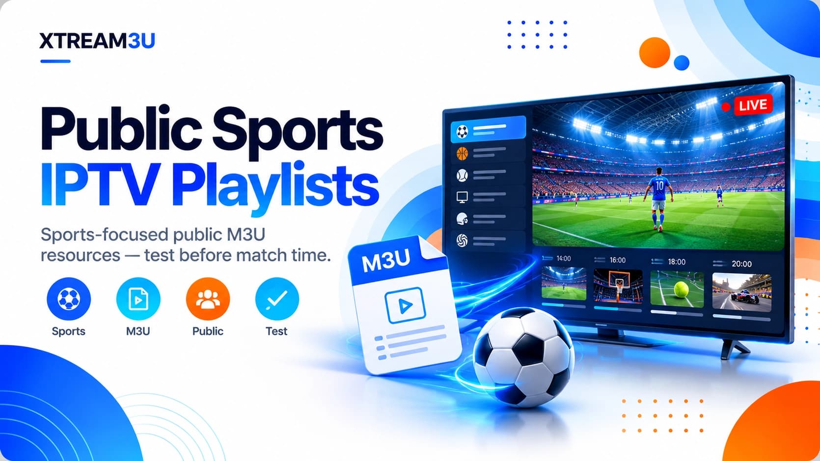 IPTV-Org Public Collection — Sports — illustrated directory cover